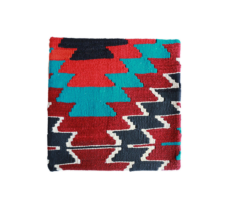 Small Kilim Cushion Home Accessories Dark Teal 