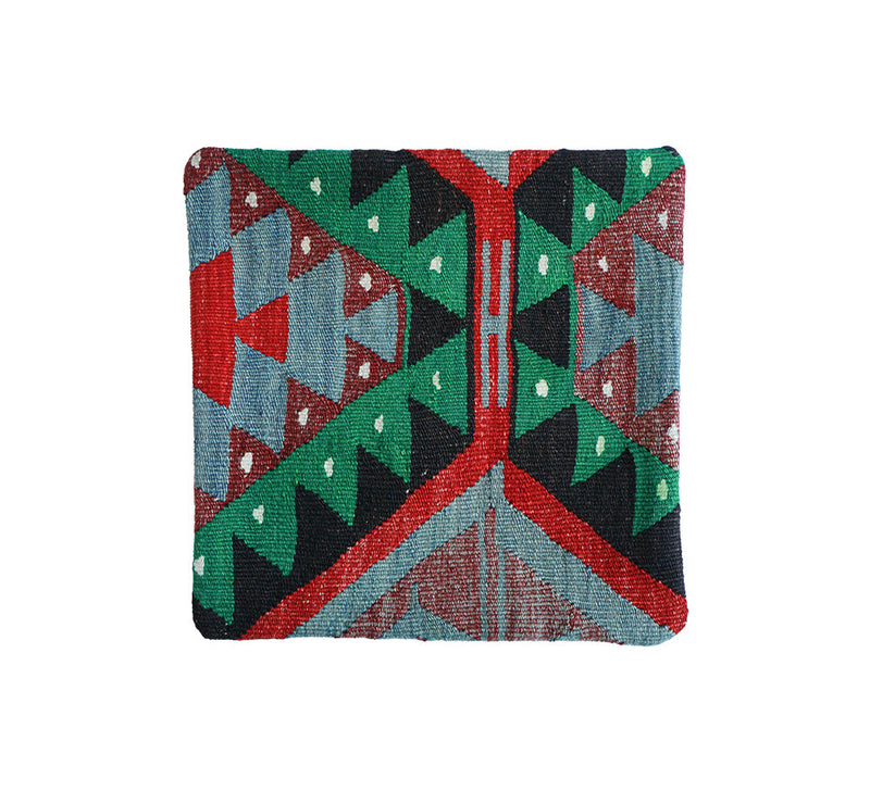 Small Kilim Cushion Home Accessories Emerald 