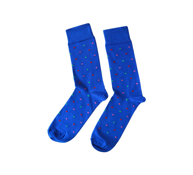 Small Spots Socks Textiles Blue 