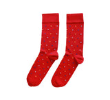 Small Spots Socks Textiles Red 