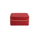 Small Zip Travel Jewellery Box Jewellery & Cufflink Boxes Red 