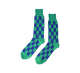 Square Socks Textiles Emerald / Blue 