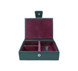 Sutton Divided Box Jewellery & Cufflink Boxes Dark Green 