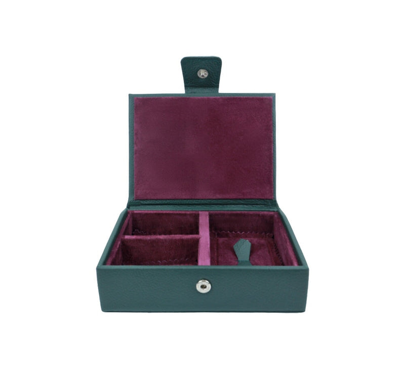 Sutton Divided Box Jewellery & Cufflink Boxes Dark Green 