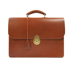 Three Pocket Traditional Briefcase - Pickett London