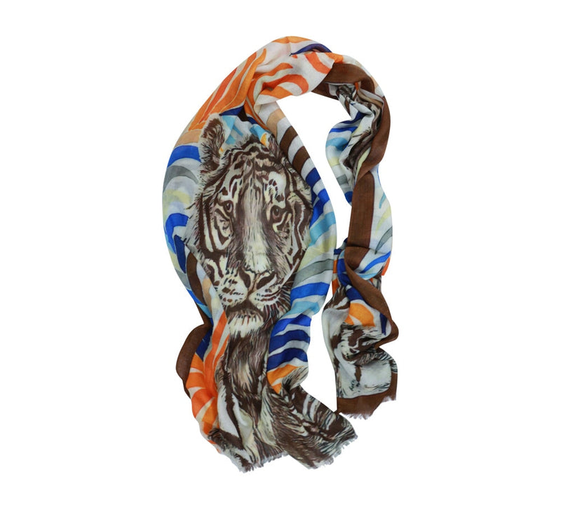 Tiger Bright Stole Pashmina & Scarves 