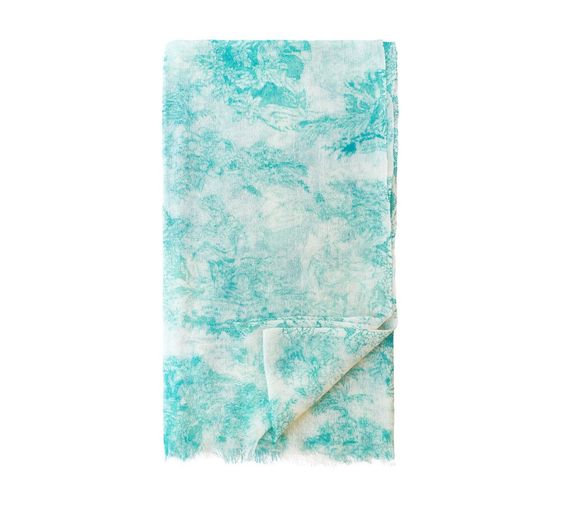 Toile Lightweight Wool Stole Pashmina & Scarves Turquoise 