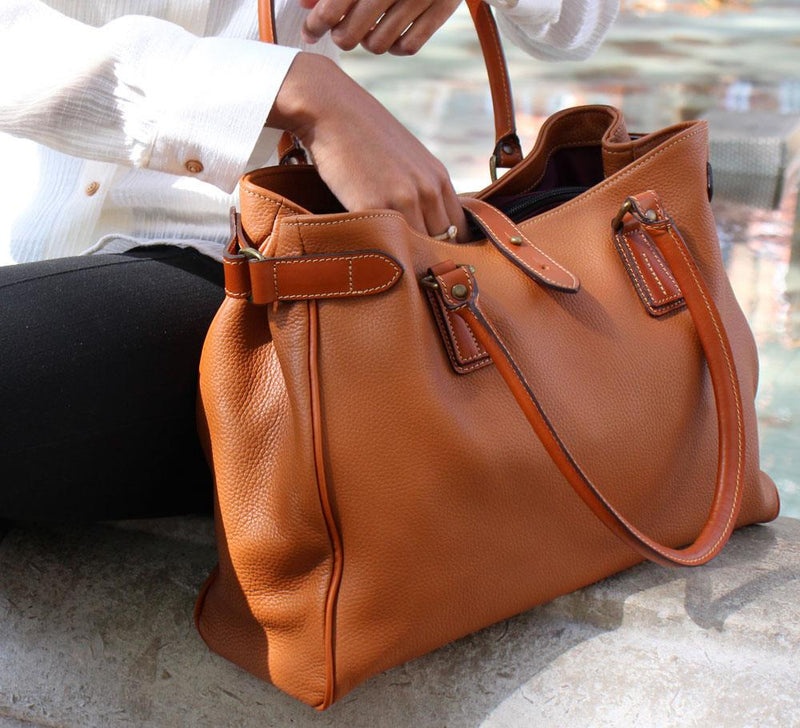 Leather day bag hotsell