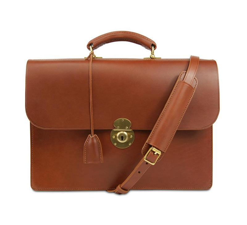 Two Pocket Traditional Briefcase - Pickett London