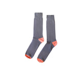 Two Tone Socks Textiles Grey / Burnt Orange 