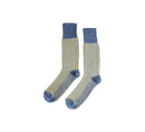 Vertical Stripe Socks Textiles Grey / Yellow 